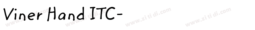 Viner Hand ITC字体转换